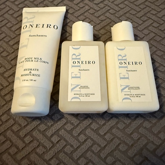 Oneiro Sunchasers Body Milk and Hair Care Set- milk, shampoo and conditioner - Picture 1 of 3